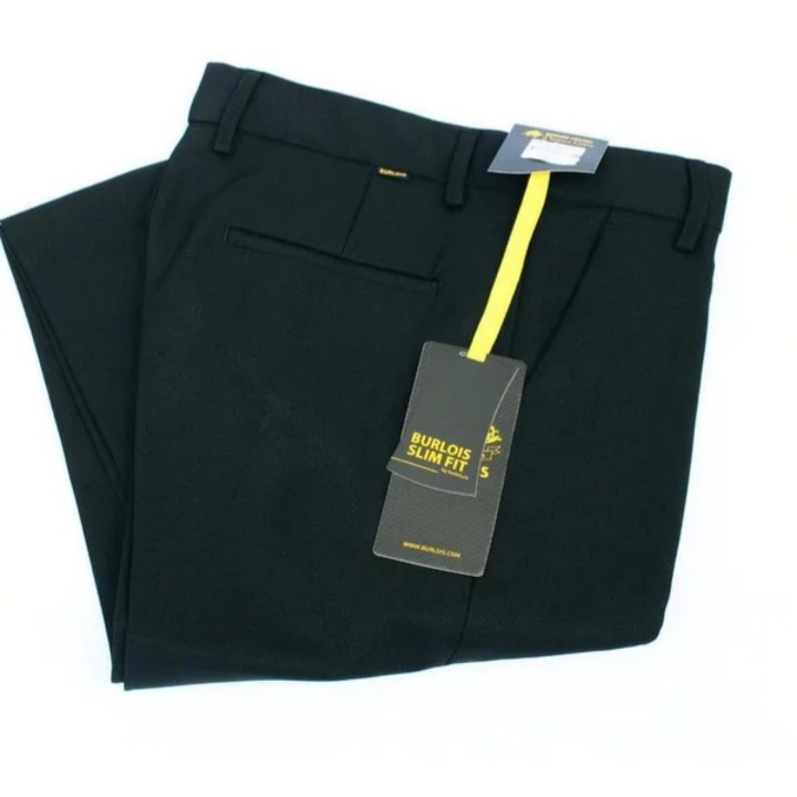 Burlois Store Original Celana Panjang Formal Slimfit Kantoran Wool BLACK