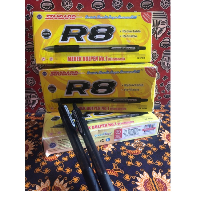 

SALE!! Bulpen Standard R8 isi 12pc hitam (tanpa dus)
