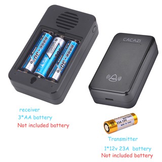Bel Pintu  Rumah  Wireless Anti  Air  Jangkauan 300m Plug EU 2 