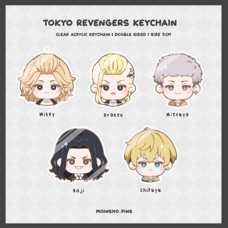 Tokyo Revengers KEYCHAIN Gantungan Kunci Keyring Fanmerch