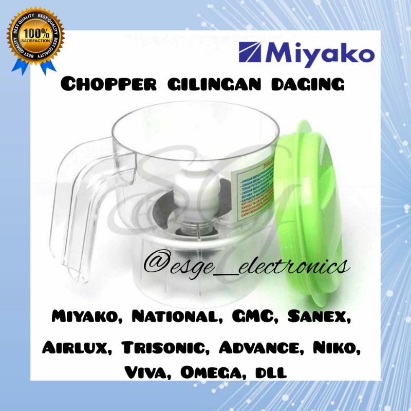 ORIGINAL GILINGAN DAGING BLENDER MIYAKO BLENDER DAGING MIYAKO CHOPPER DAGING MIYAKO BL 101 PL BL 102 PL BL 101 102  BL 151 BL 152 PENGGILING DAGING SERBAGUNA UNIVERSAL MEAT CHOPPER DAGING MODEL MIYAKO LAMA CHOPPER BUMBU BLENDER DAGING BLENDER BAWANG