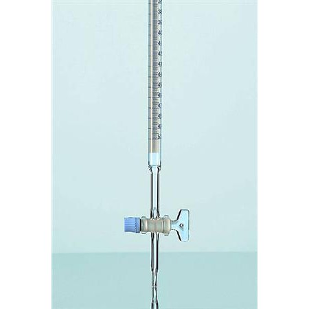 Buret 50 ml pyrex glass stopper ( kran kaca ) pyrex