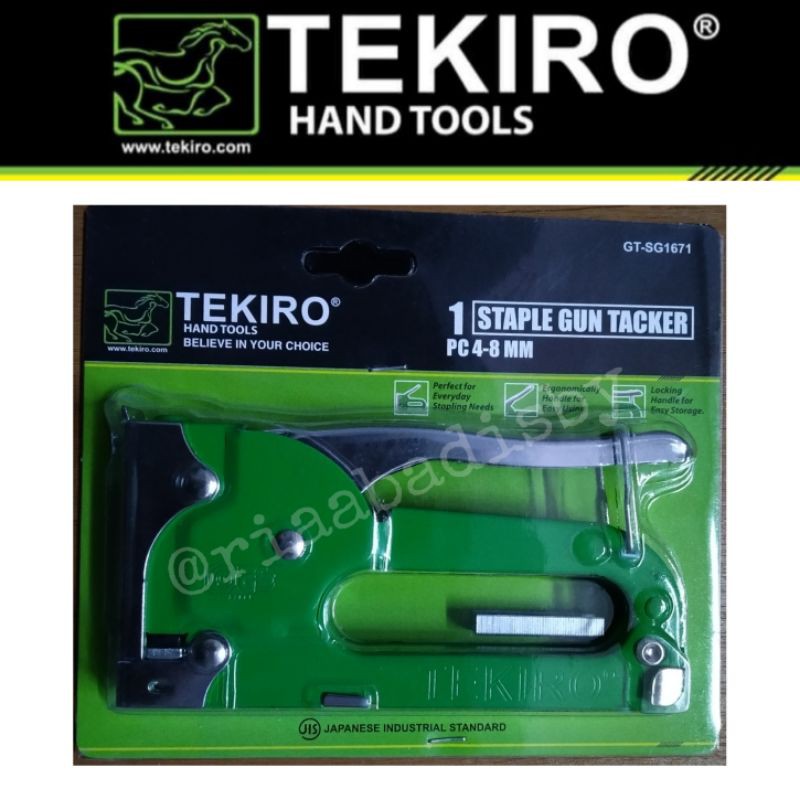 

STAPLES TEMBAK HIJAU 4-8MM TEKIRO STAPLES GUN TACKER STANDAR TEKIRO