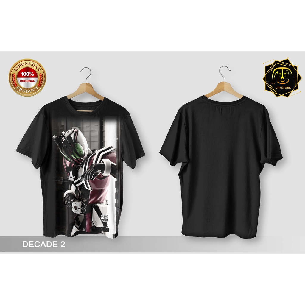 [ BAYAR DI TEMPAT ] BAJU PRINTING GAMBAR KARTUN KAMEN RIDER DECADE 2 - KAOS DISTRO ORIGINAL ANIMASI 