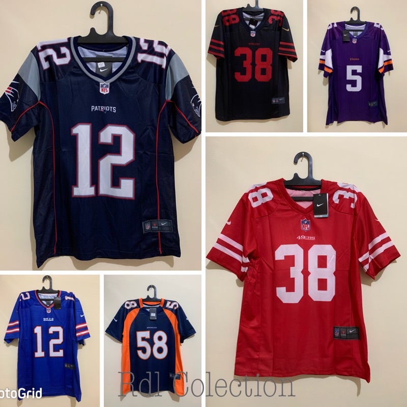 Jersey Nfl Patriots Texans 49ers Bills Phanters Jersey Nfl Grade Ori Tom Brady Rodgers