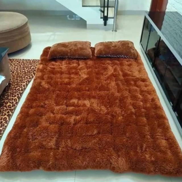 [COD] KASUR BULU / RASFUR / KASUR MENUL / KASUR LANTAI 180 * 140cm