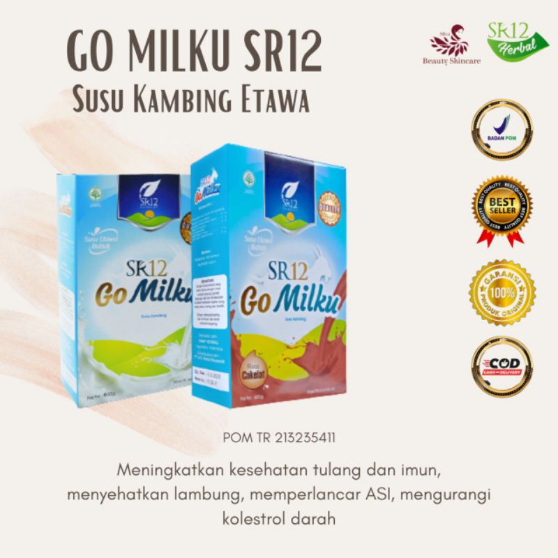 

[COD✔️] Gomilku Sr12 Susu Kambing Etawa Premium Baik Untuk Memelihara Kesehatan Tubuh dan Kecantikan
