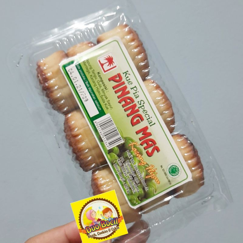 

Kue Pia Kacang Hijau (isi 9 pcs) Pinang Mas - Duo Bocil Snack