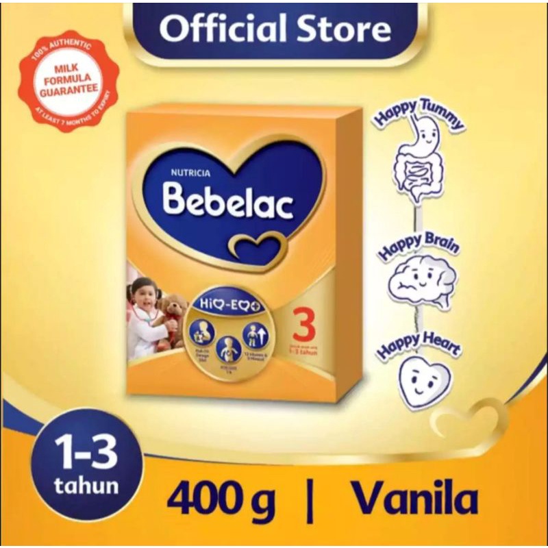 SUSU BEBELAC TAHAP 3 (1-3tahun) RASA VANILLA 400g