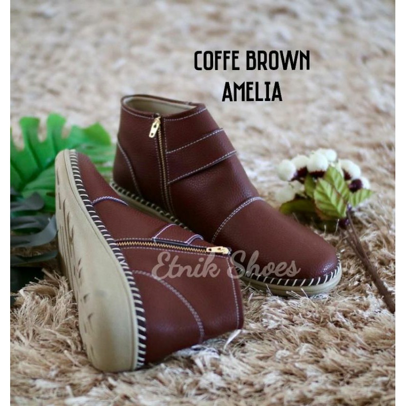 Sepatu Boots Wanita Trendy Amelia boots by Etnikshoes