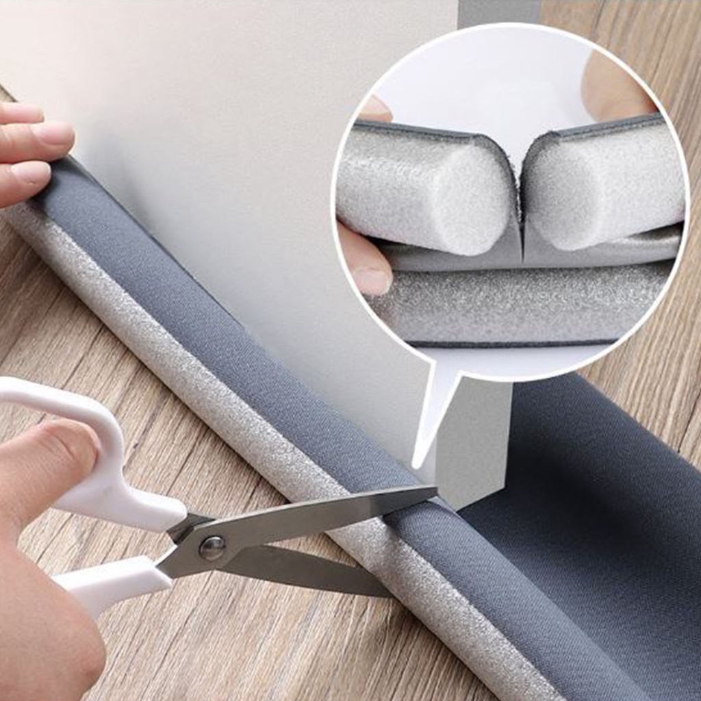 ❀ Chingu ❀ PA059 Sekat Pintu Busa Penutup Celah Lubang Bawah Alas Pintu Penghalang Debu Anti Kecoa Import