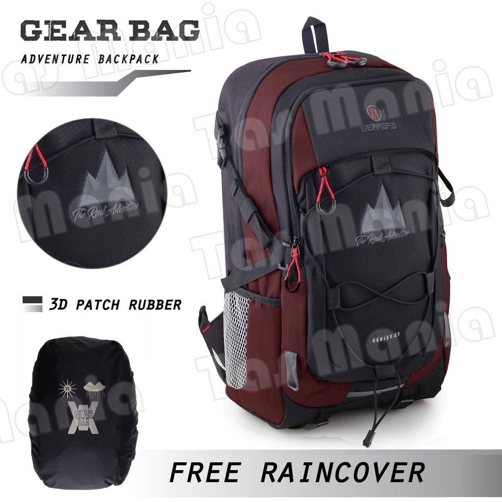 PTS Tas Ransel Gear Bag 13089 - The Real Adventure .PTS Laptop Backpack 13089 + FREE Raincover