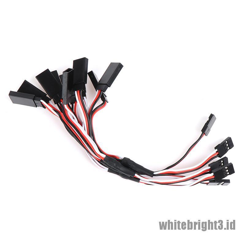 (white3) 5pcs Kabel Extension Servo Y 15cm Untuk JR RC