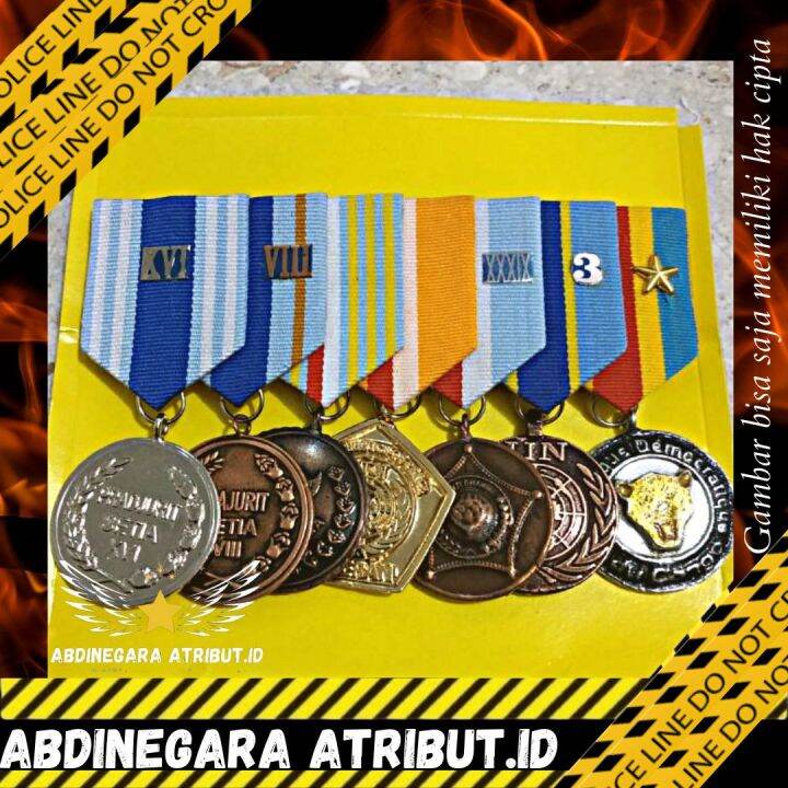 

satya lencana set pdu tni 8 16 tahun Wira dharma veteran santi cod perlengkapan militer Abdinegara atribut