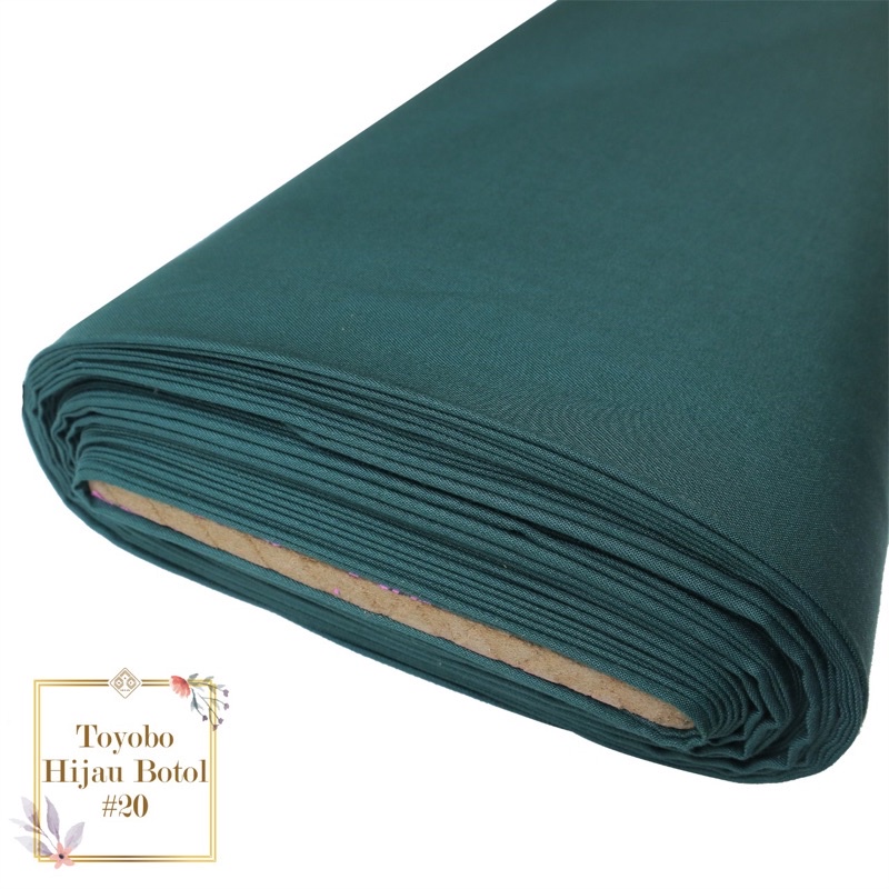 [PROMO!!] KAIN KATUN TOYOBO EXCLUSIVE ROYALMIX PREMIUM ORIGINAL PER-0.5M TERMURAH TOYOBO FODU FD ORI-Hijau Botol