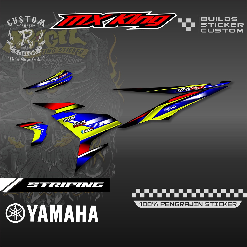 Sticker Striping Variasi Mx King - Striping Motor Mx King