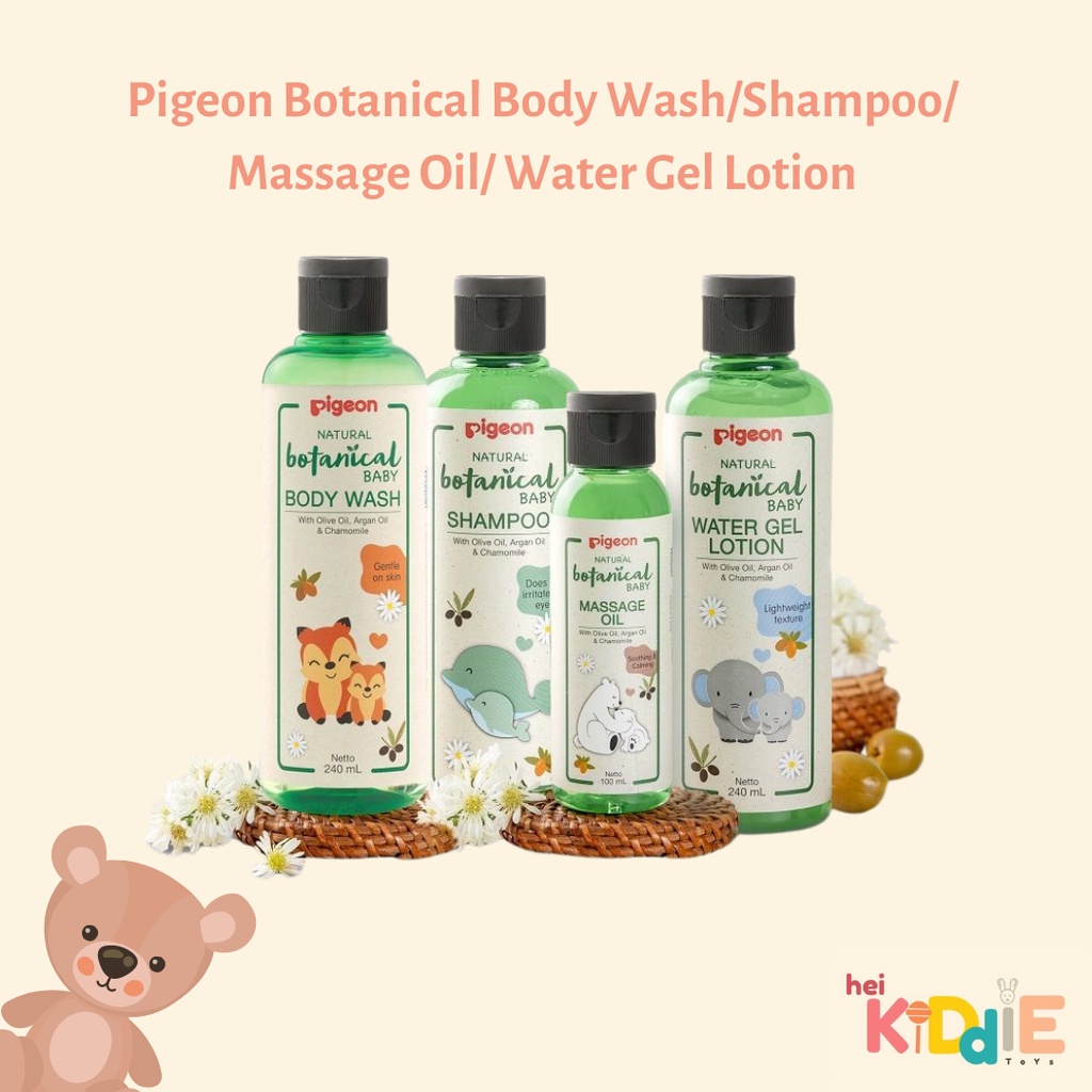 Pigeon Botanical Body Wash/Shampoo/Massage Oil/Water Gel Lotion