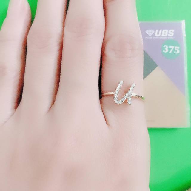 Cincin alpha star kadar 375 huruf U