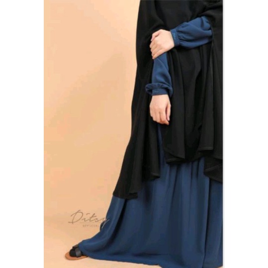 ditsy khimar marwa black PL