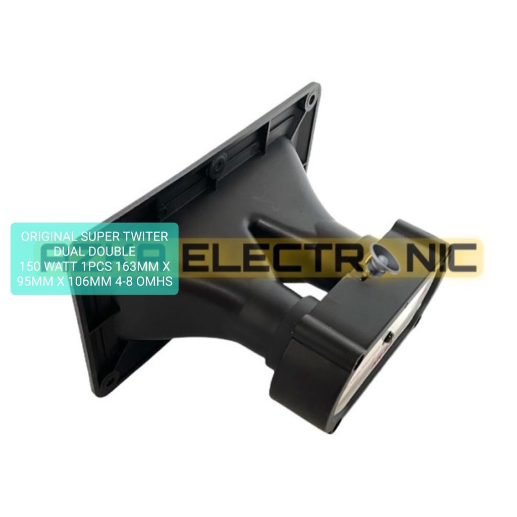 G637 ORIGINAL SPEAKER SUPER TWITER DUAL DOUBLE 150 WATT MAGNET NEODYNIUM HORN CORONG SUPER COBRA SPI