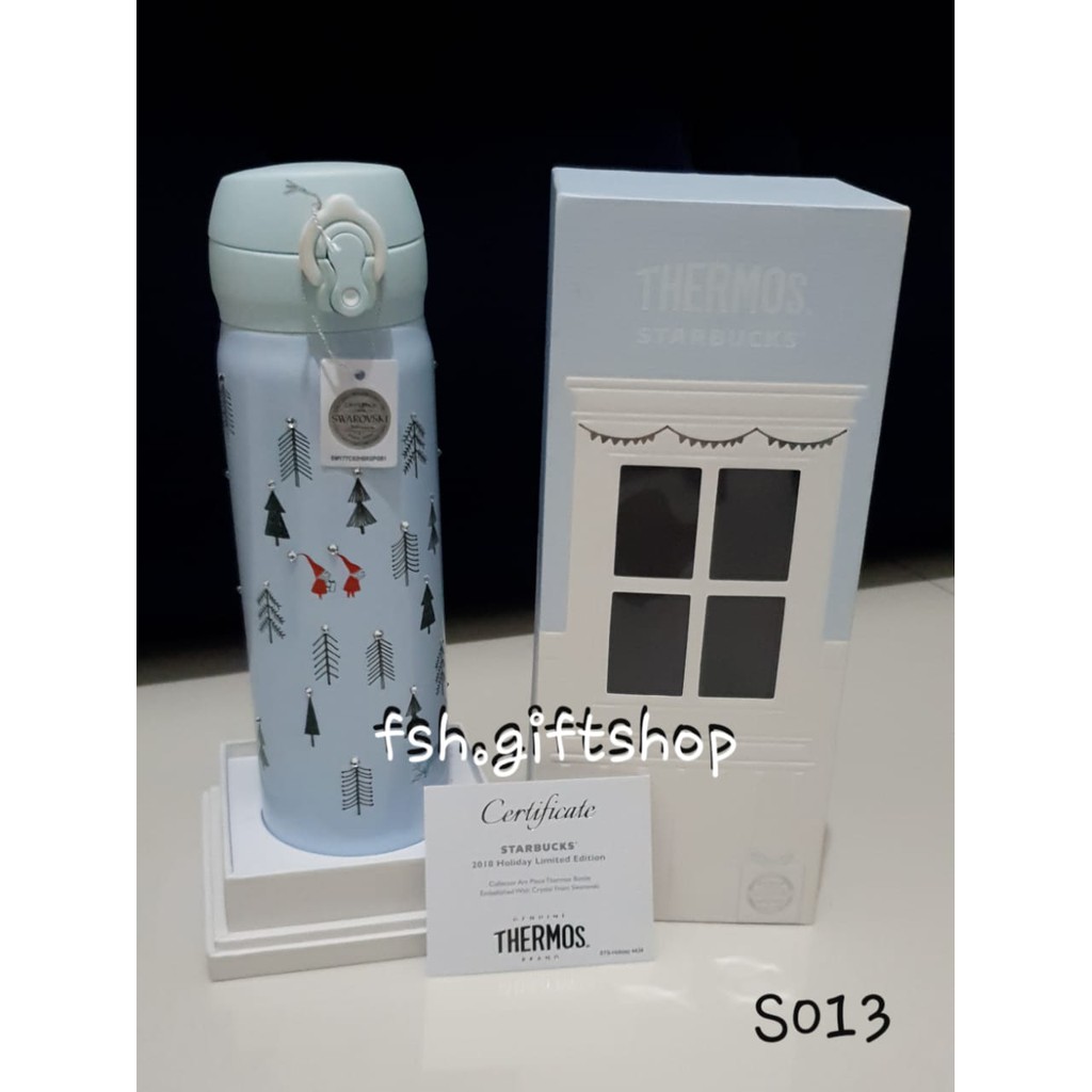 Starbucks Original Christmas Stainless Steel Swarovski Tumbler 2018 Singapore (Rare)