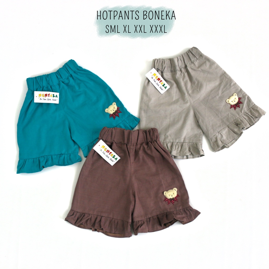 Hotpants boneka ruffle SML XL XXL I  Celana pendek Anak  I  Daily Pant