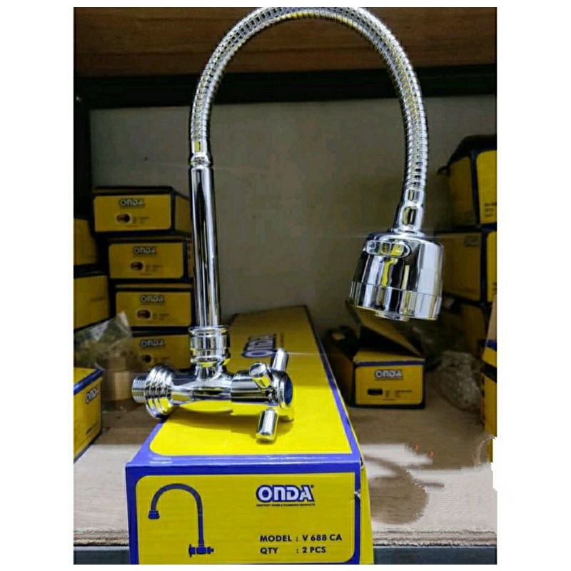 Kran Kitchen Sink Onda V 688 CA/Kran Onda/Kran Bak Cuci Piring Onda/Kran Flexibel Onda V 688 CA