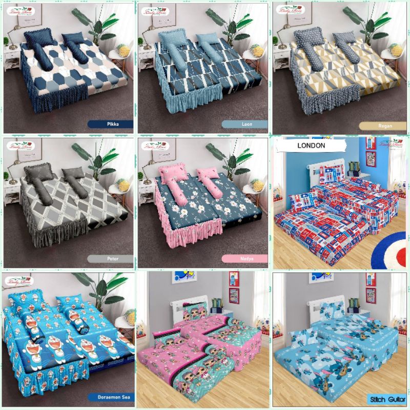 Lady Rose - Sprei Single 2in1 ( Sprei sorong )