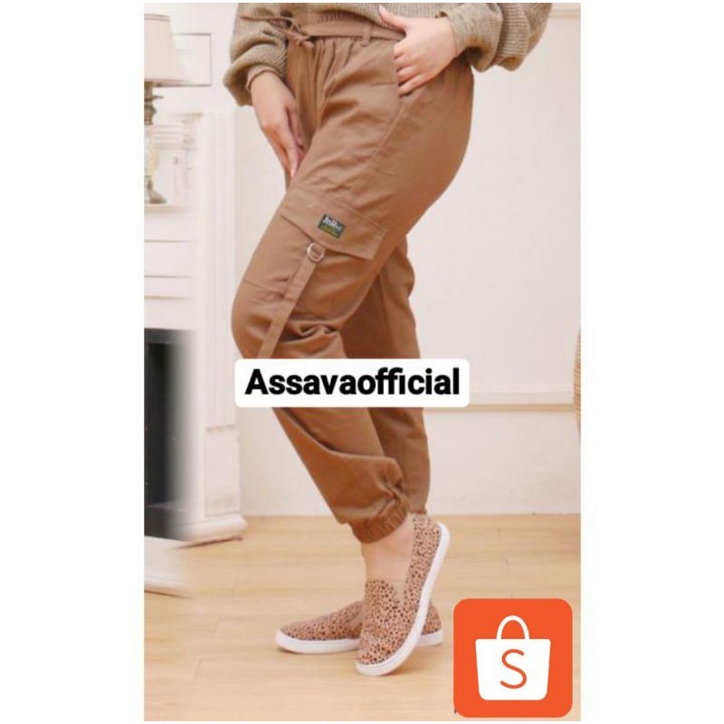 (M-L-XL) CELANA CARGO WANITA // CELANA JOGGER CARGO WANITA / CELANA WANITA CARGO JOGER