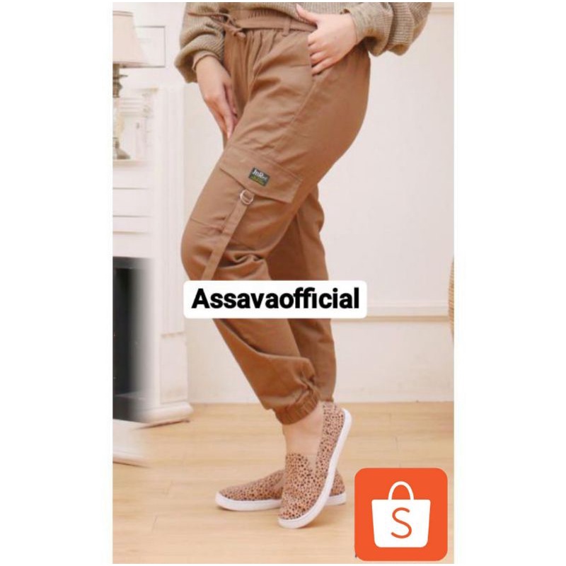 (M-L-XL) CELANA CARGO WANITA // CELANA JOGGER CARGO WANITA / CELANA WANITA CARGO JOGER