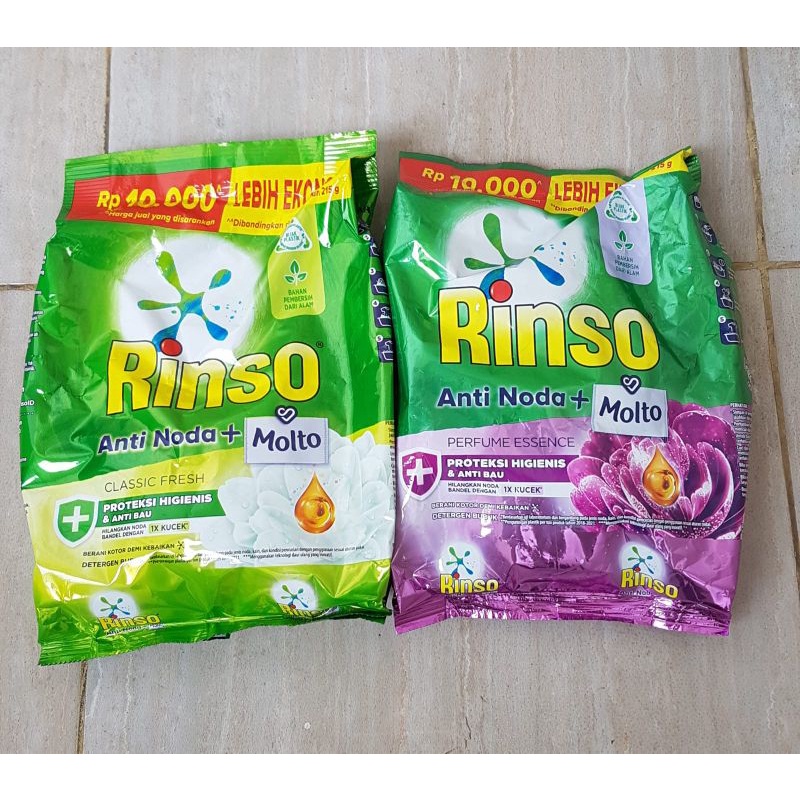 rinso bubuk 440gr(rp.10000)