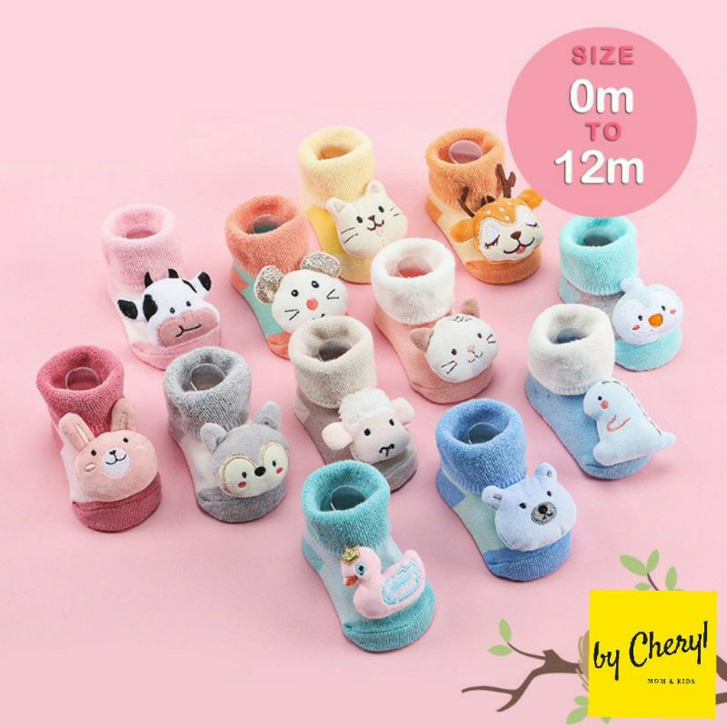 [bycheryl] Kaos Kaki Rattle for Baby 0-12m/kaos kaki bunyi