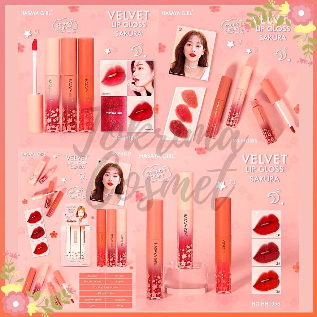 (CYBER) COD TERMURAH Lipgloss Hasaya Girl Sakura Edition with Box [HH 1058]