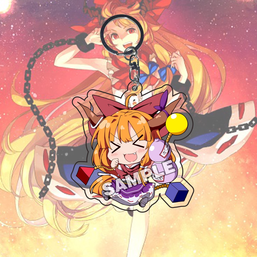 Gantungan Kunci Anime Touhou Project Ibuki Suika Ganci - Key Chain - Souvenir - Anime