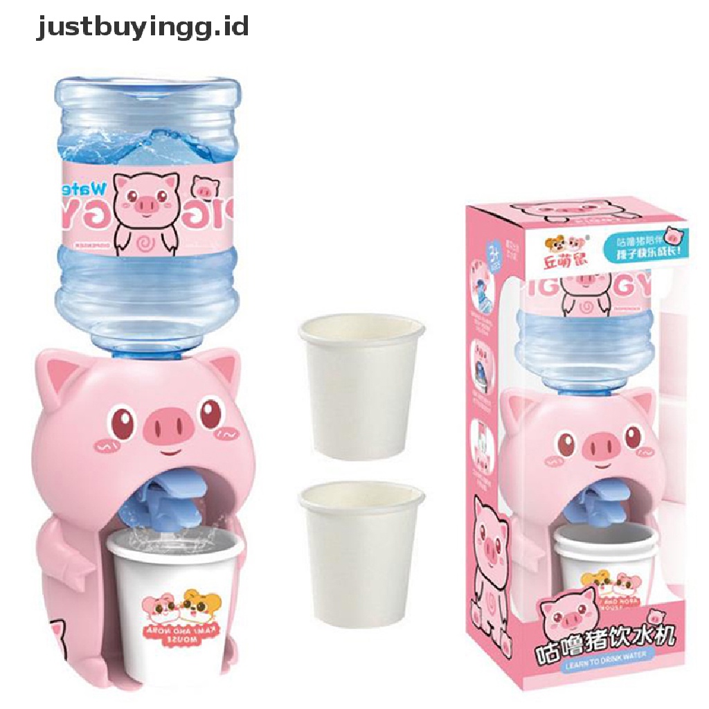 Justbuyingg.Id 1pc Mainan Dispenser Air Minum Mini Motif Kartun Ukuran 8x23cm Untuk Anak Bermain Peran