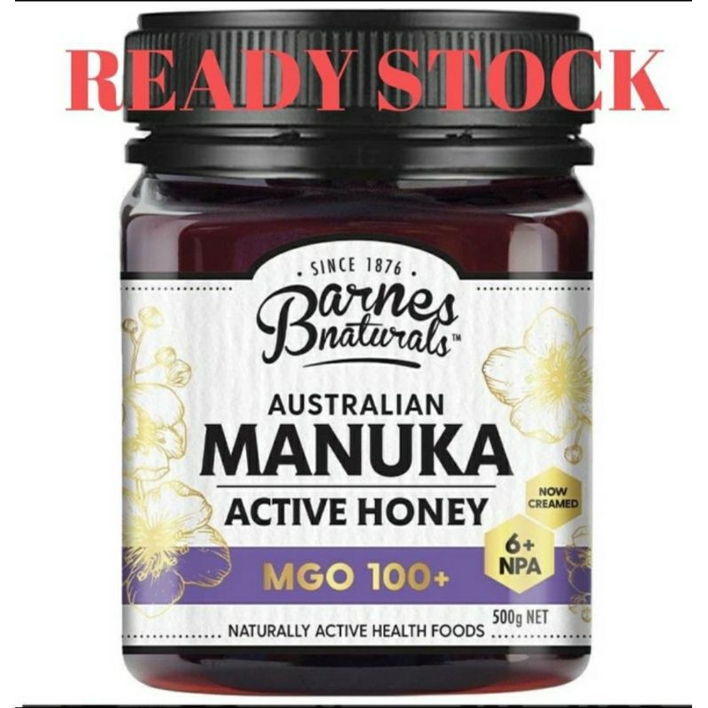 

Barnes Naturals Australian Manuka Honey 1kg MGO 100+ Madu Manuka Australia 500g