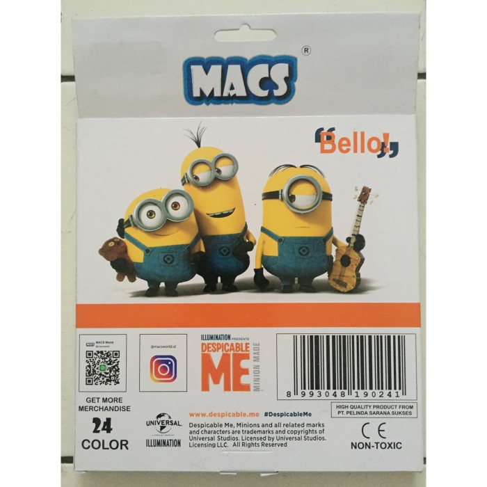 

Jual Pensil Warna Macs Minion 24 Color Limited