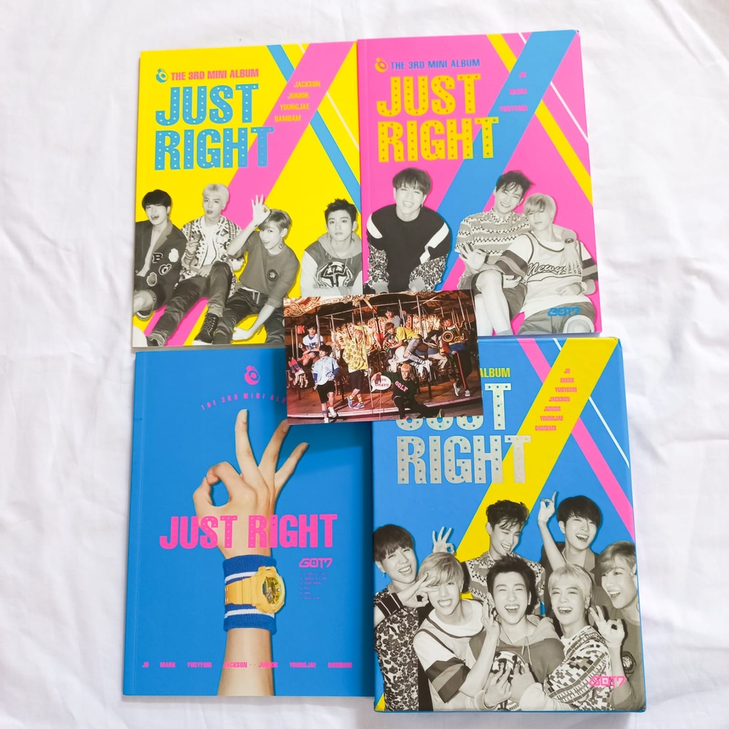 GOT7 bookmark photocard dye present you road 2u got it 7for7 mad verse2 spinning top album jb jinyou