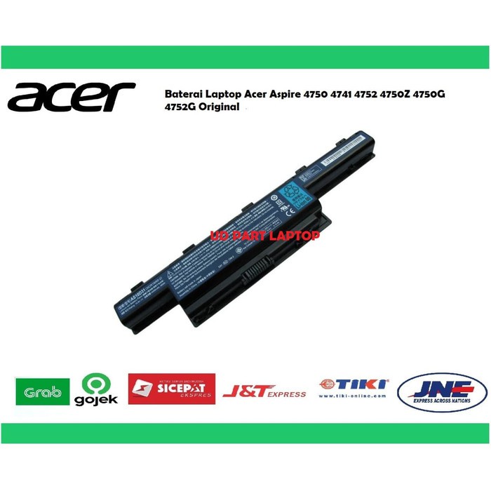 Baterai Laptop Acer Aspire 4750 4741 4752 4750Z 4750G 4752G Original