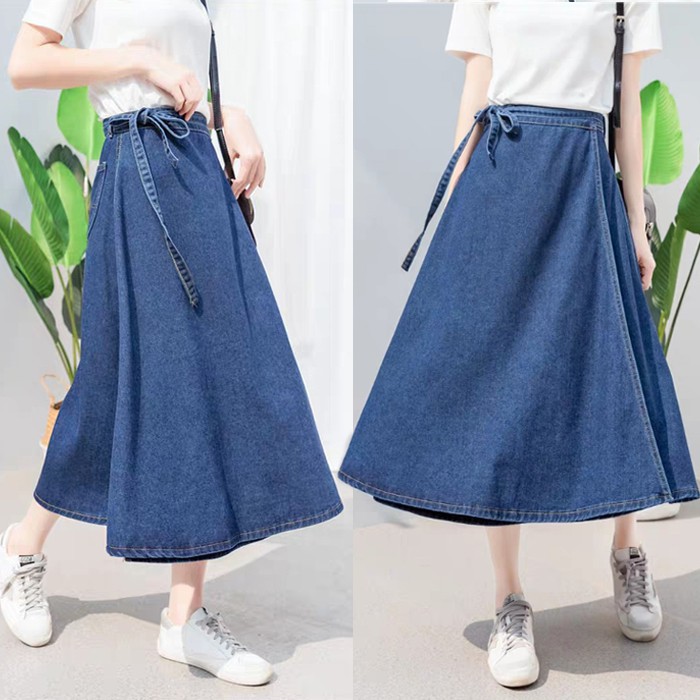 6208 Wrap Denim skirt