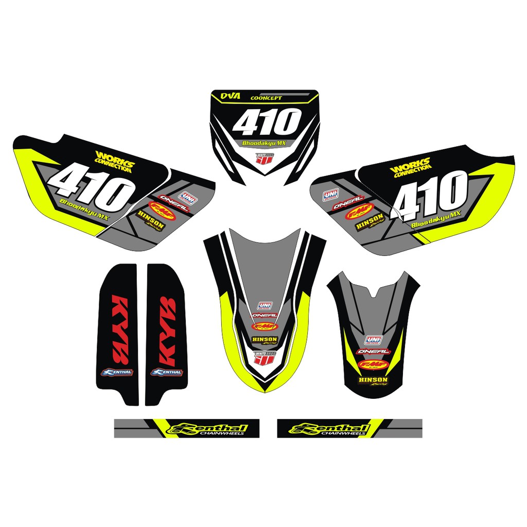 Stiker Decal YAMAHA YZ 85 YZ New YZ Modif Bebek Custom Sticker (2)