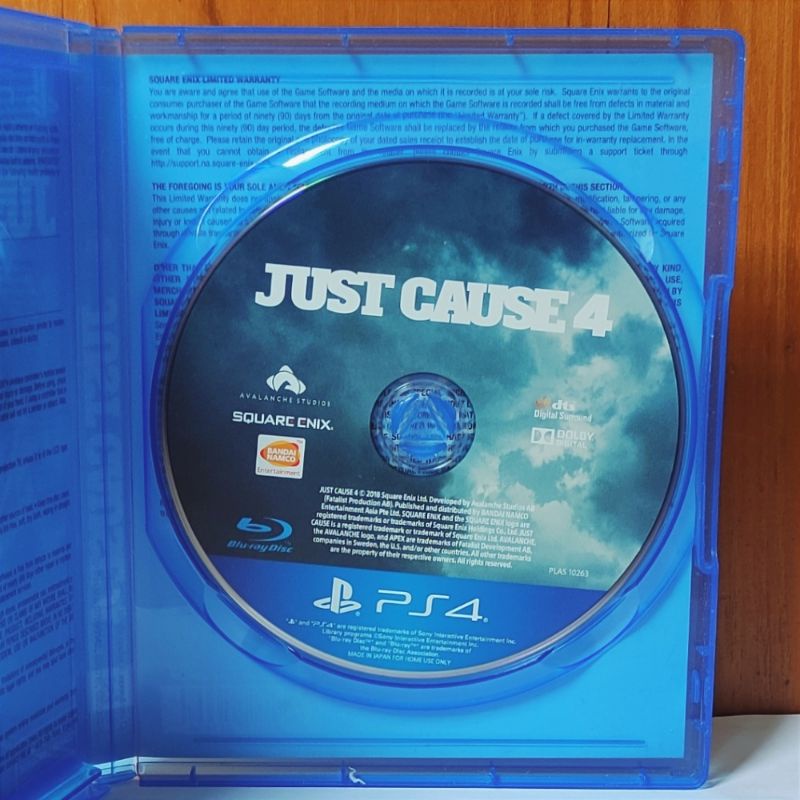 Just Cause 4 PS4 Kaset Justcause IV Playstation PS 4 5 CD BD Game Games Justcauses Justcause4 Justcauses4 Game PS4 PS5 just cause 1 2 3 4 5 causes jus original ori asli