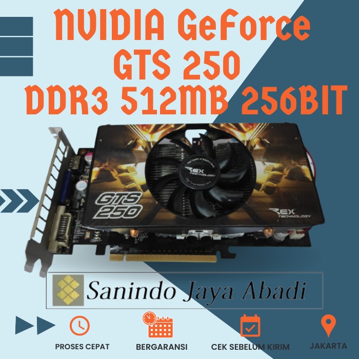 Vga 512 Mb 256 Bit Ddr3 gts250