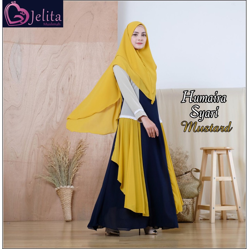 Gamis Syari Humaira by jelita muslimah ( jelgant )