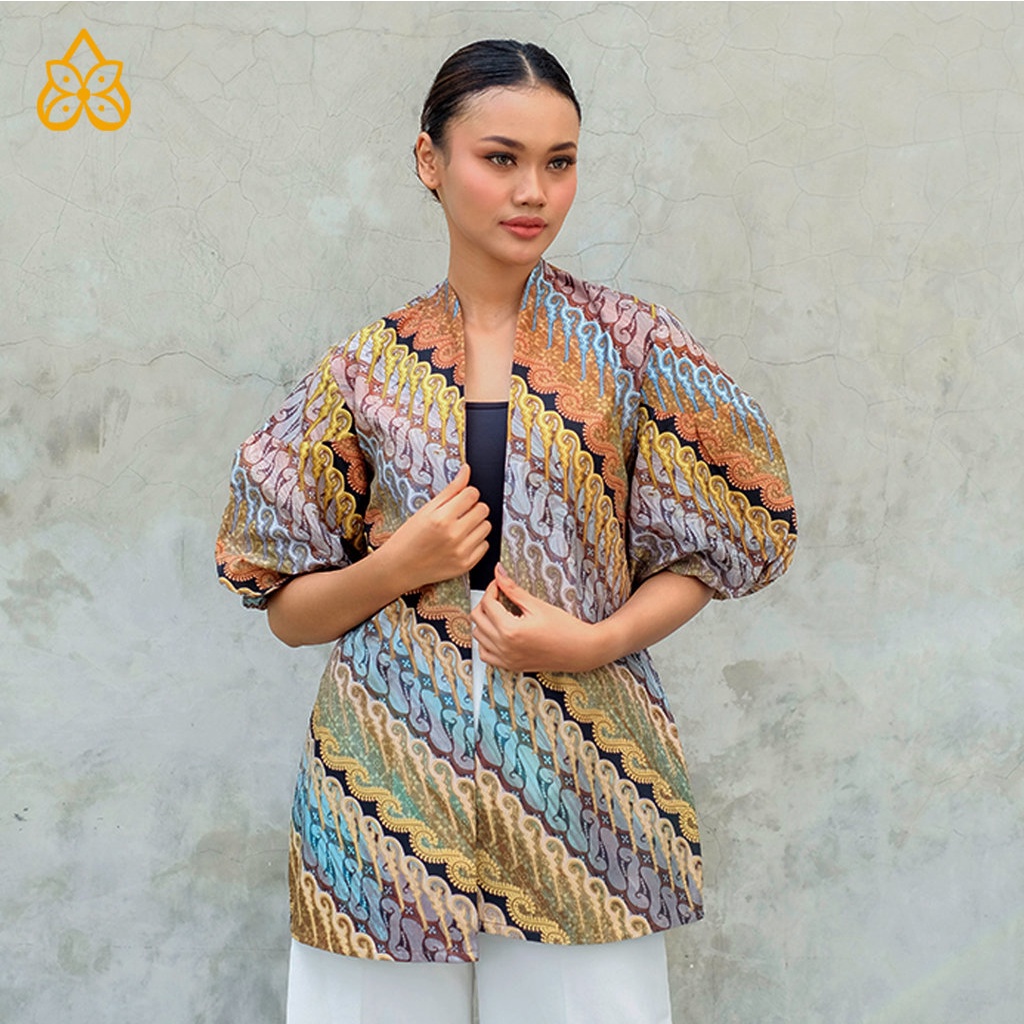 Jual Batik Adyatma Wanita Outer Lavanya Digital Print | Shopee Indonesia