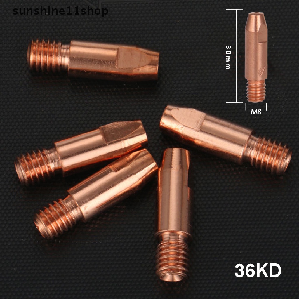 (SHO) 5pcs Konektor Holder Nozzle Gas MIG Las Ukuran 0.8 / 1 / 1.2mm