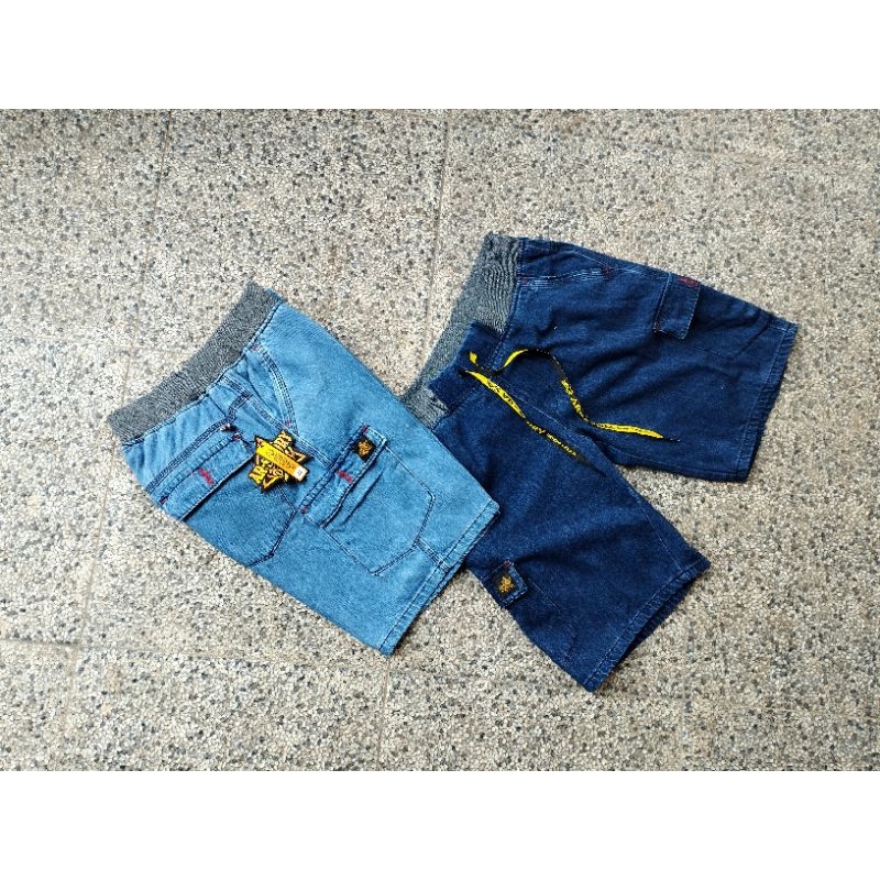 Celana Pendek Cargo Jeans Rip Kolor Original