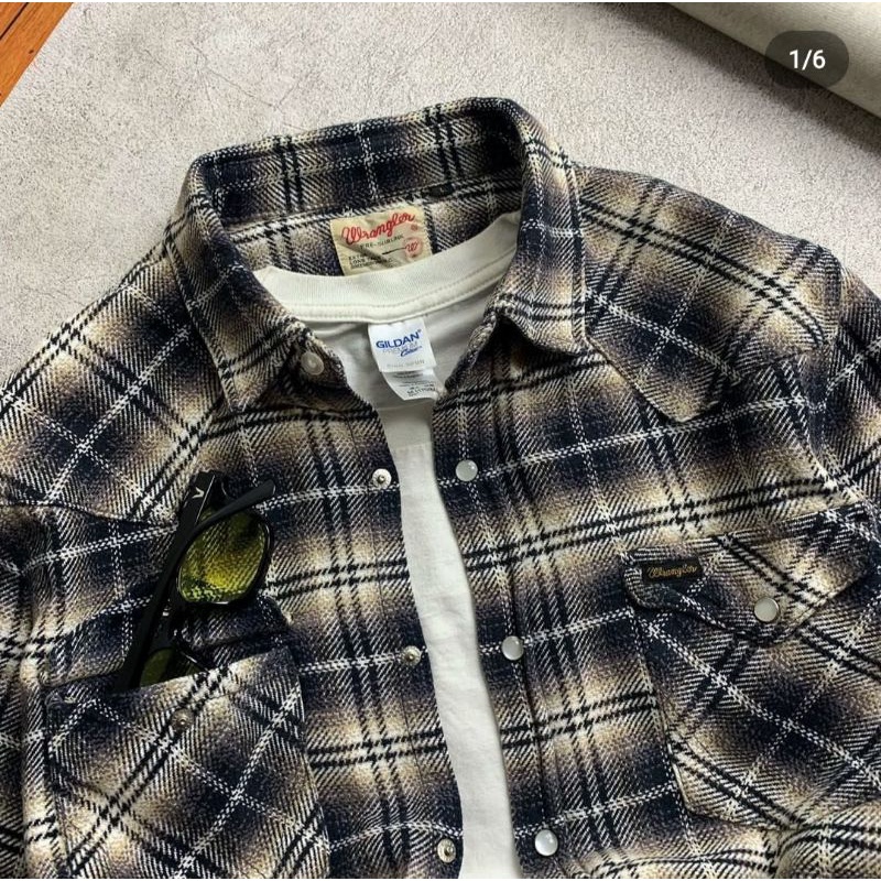 kemeja wrangler second ori usa# kemeja second