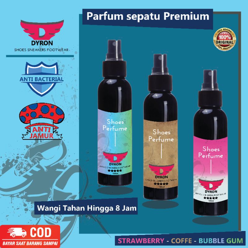 PARFUM SEPATU PREMIUM DYRON 100ml SNEAKERS FOOTWEAR ANTI BAKTERI | JAMUR | BAU