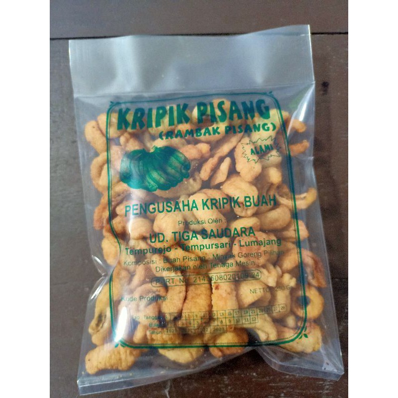 

Rambak Pisang Lumajang kemasan 250gram